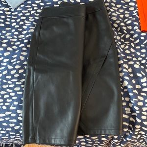 Loft Vegan Leather Skirt